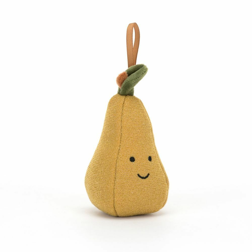【樂森藥局】英國 Jellycat Festive Folly Pear 西洋梨聖誕掛飾