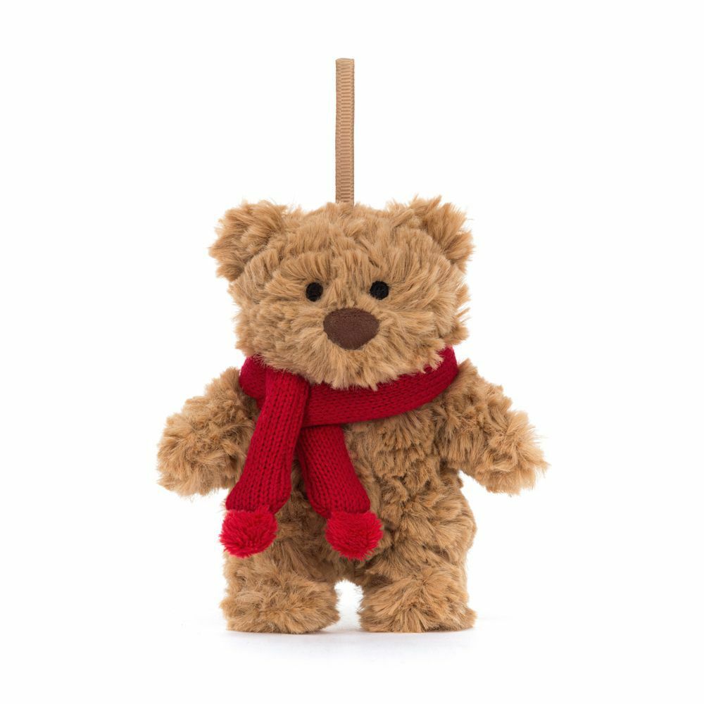 【樂森藥局】英國 Jellycat Bartholomew Bear De熊麻吉/巴賽羅熊聖誕掛飾