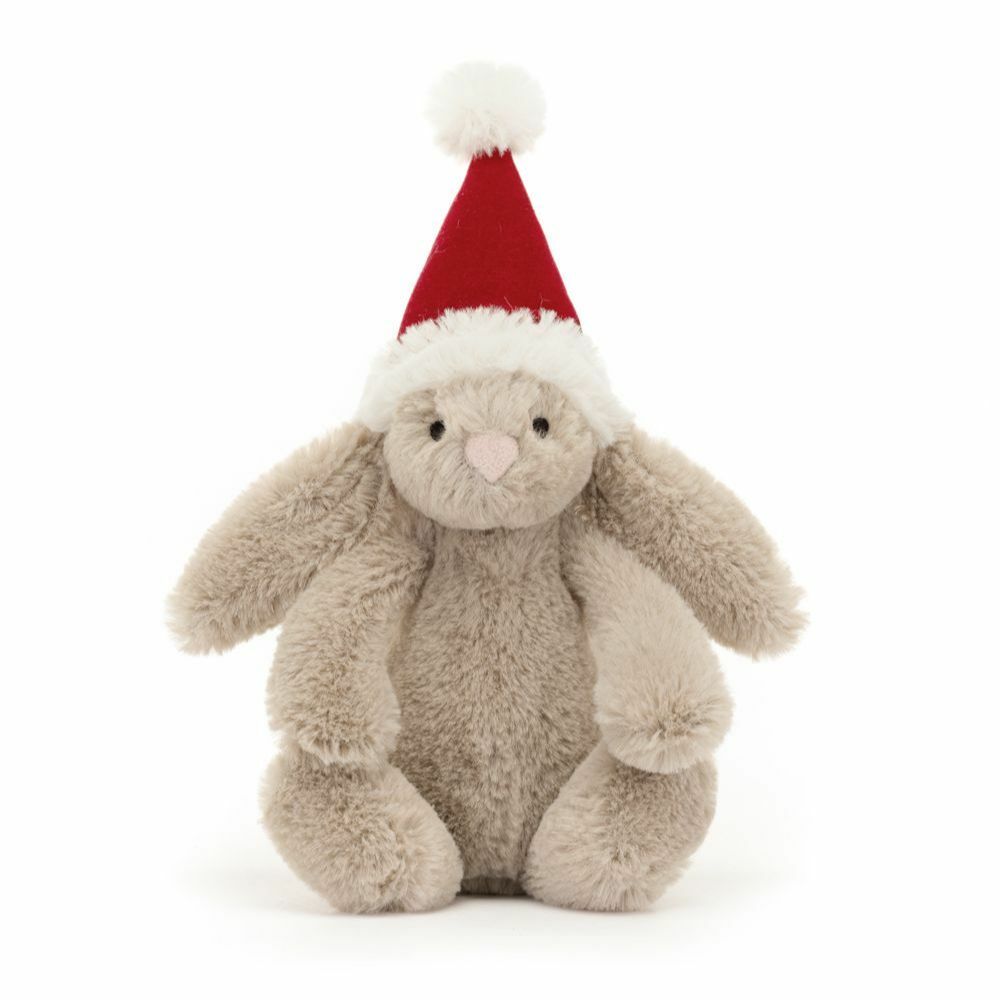 【樂森藥局】英國 Jellycat Bashful Christmas Bunny 拿鐵灰兔聖誕掛飾