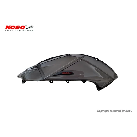 【KOSO】六代勁戰 導風空濾外蓋-透明燻黑殼