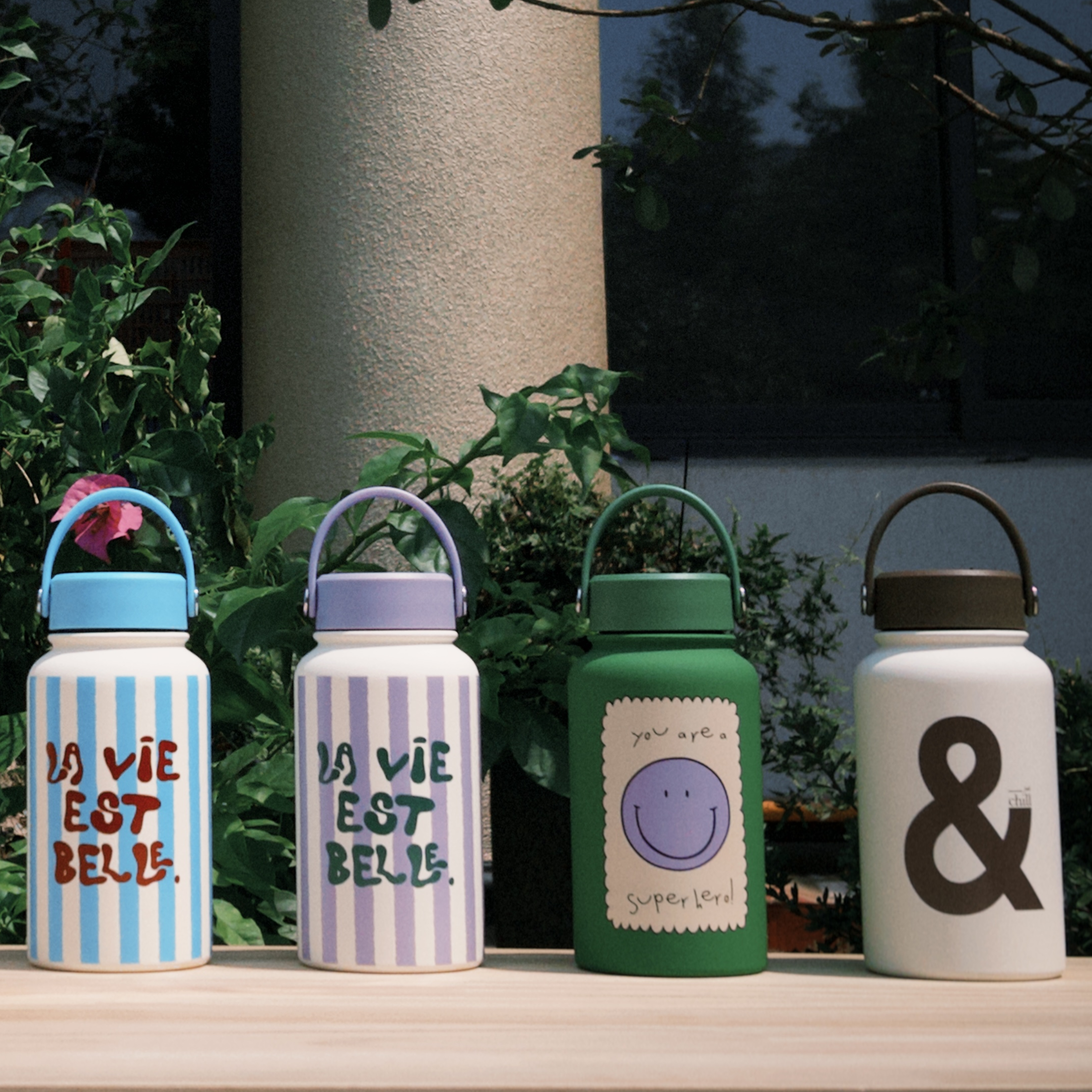 《5025》簡約多巴胺系列手提保溫杯650ml