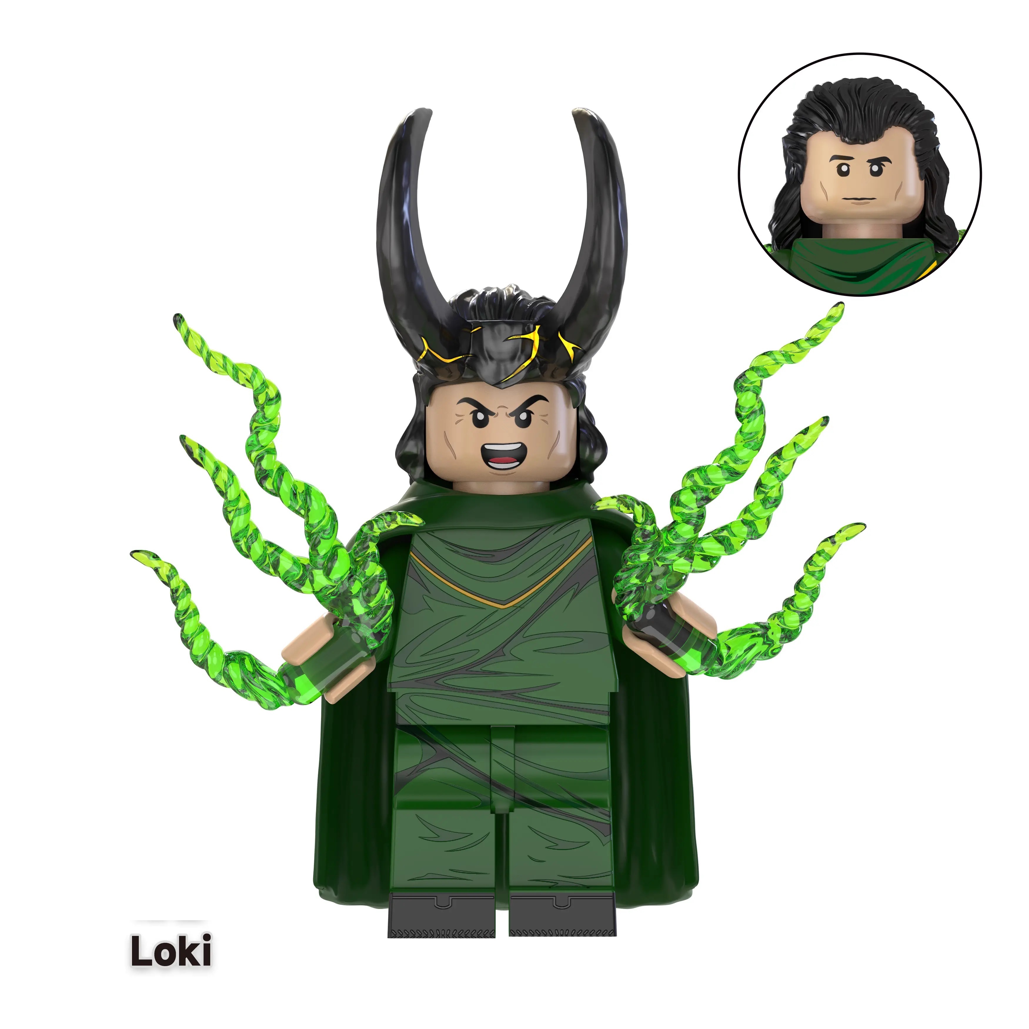 Loki Marvel Custom Marvel Super Heroes Minifigs Minifigures Fit Lego TV1042