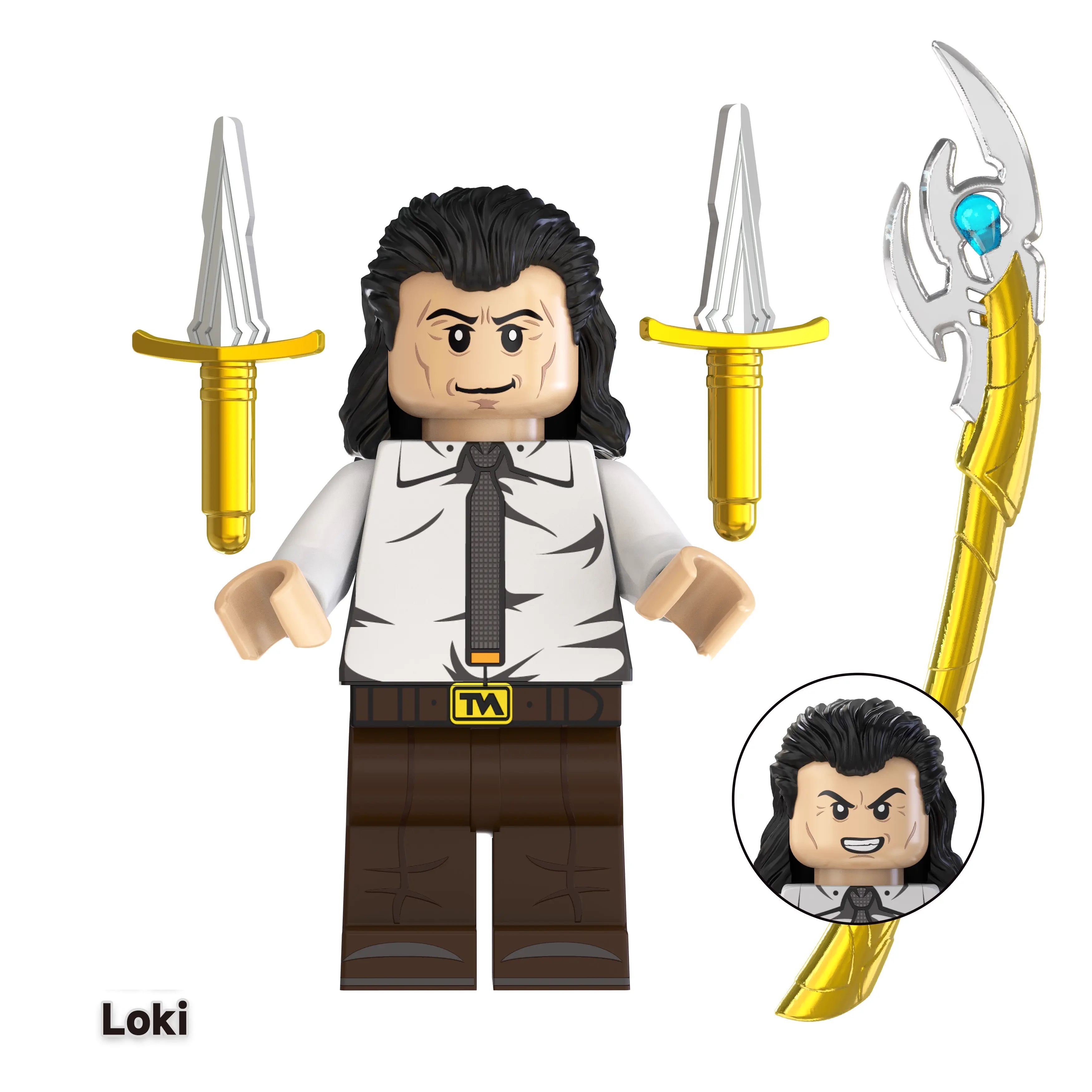 Loki Marvel Custom Marvel Super Heroes Minifigs Minifigures Fit Lego TV1043