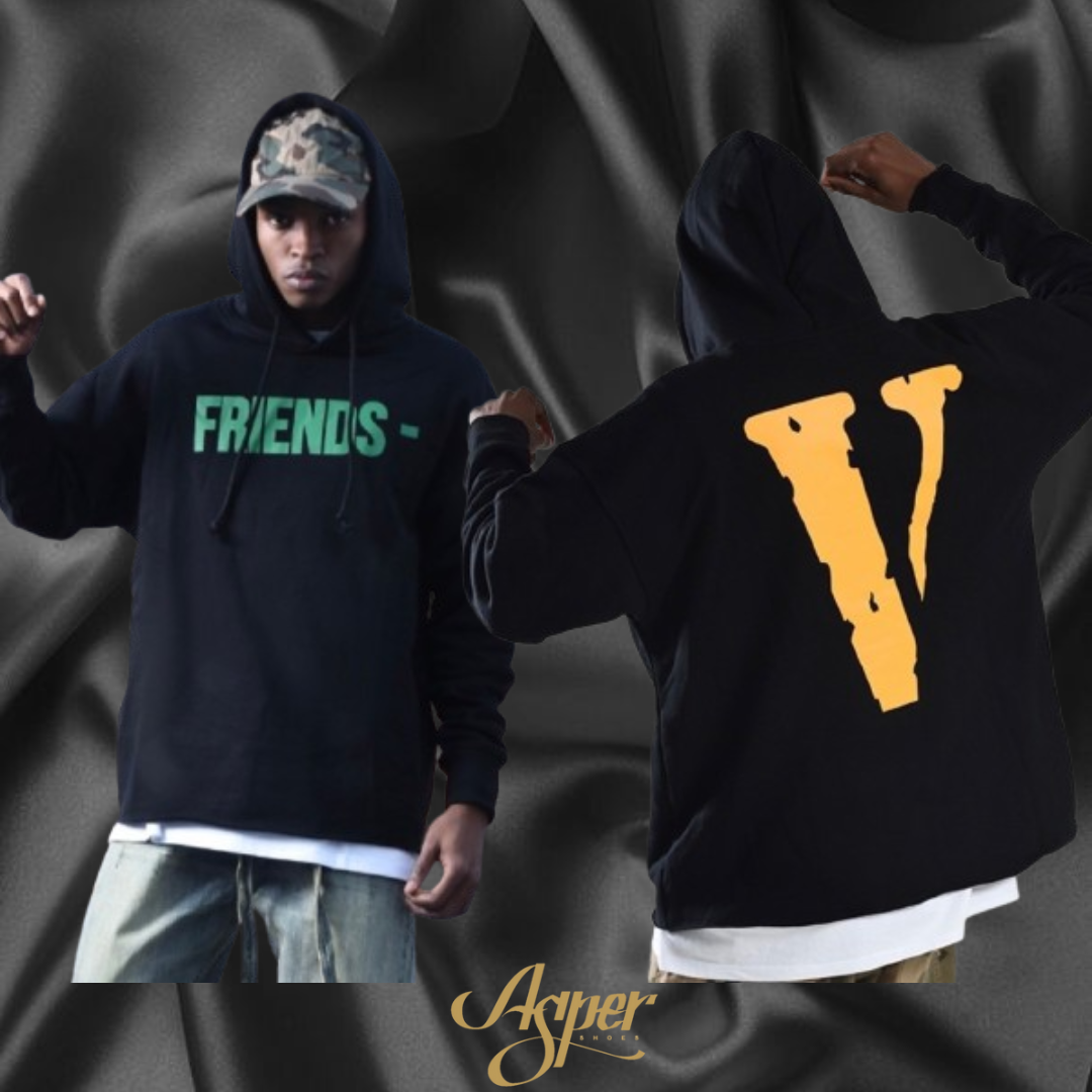 VLONE 朋友 短款 大V 帽T 男女同款 VLHD19008