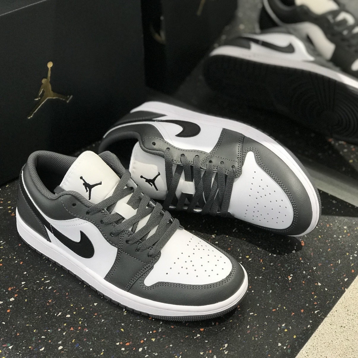 Nike Air Jordan 1 Low Iron Grey 鋼鐵灰 黑灰 AJ1 男鞋