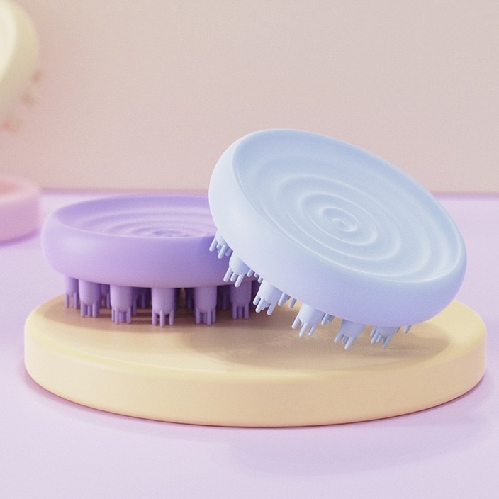 【客製】矽膠洗頭梳
