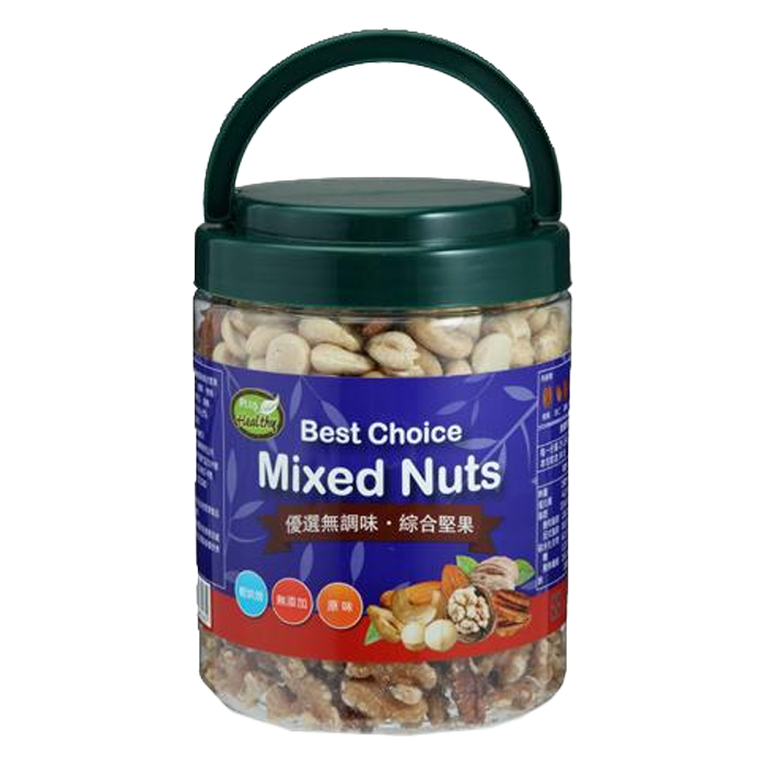 HEALTHY PLUS 綜合堅果 優選無調味 850g/桶
