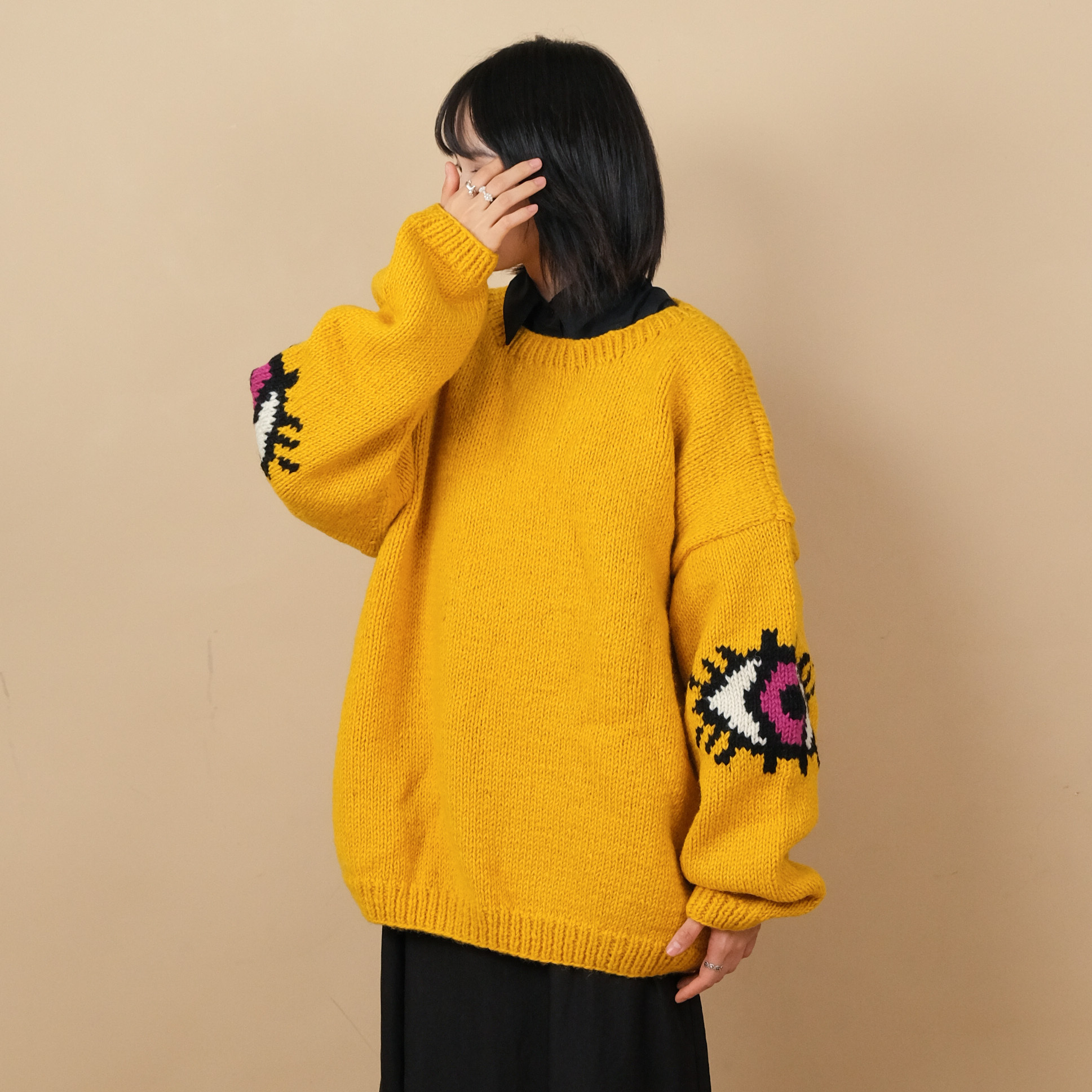 Macmahon Knitting Mills Crew Neck Knit Eyes