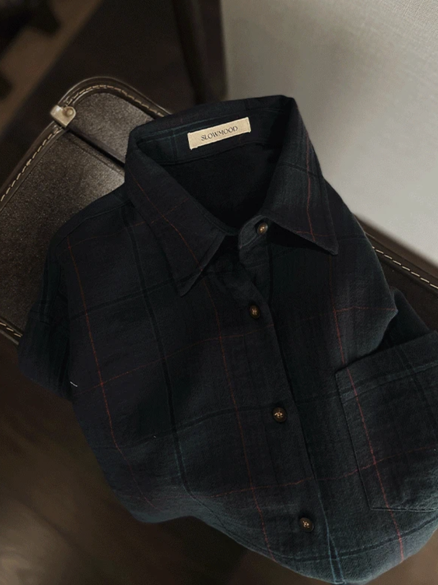 預訂｜SLOWAND #SLOWMADE Dover Tartan Check Cotton Shirt (One Color)