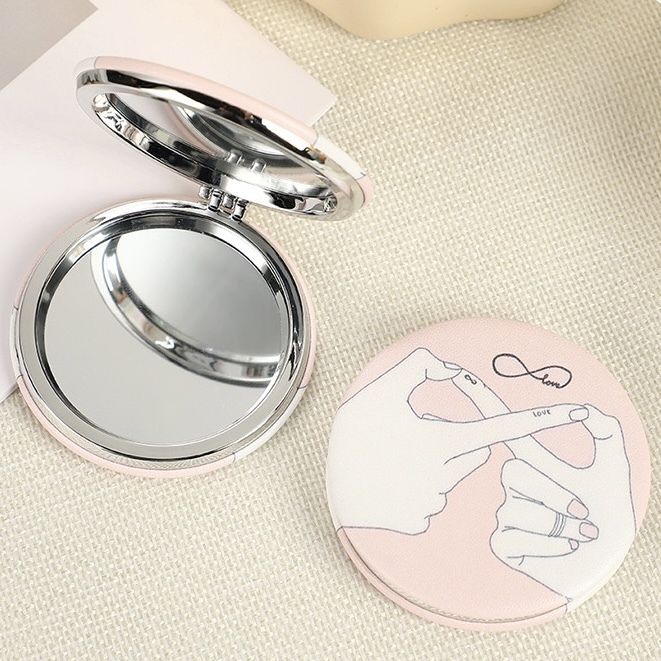 【客製】雙面折疊迷你化妝鏡