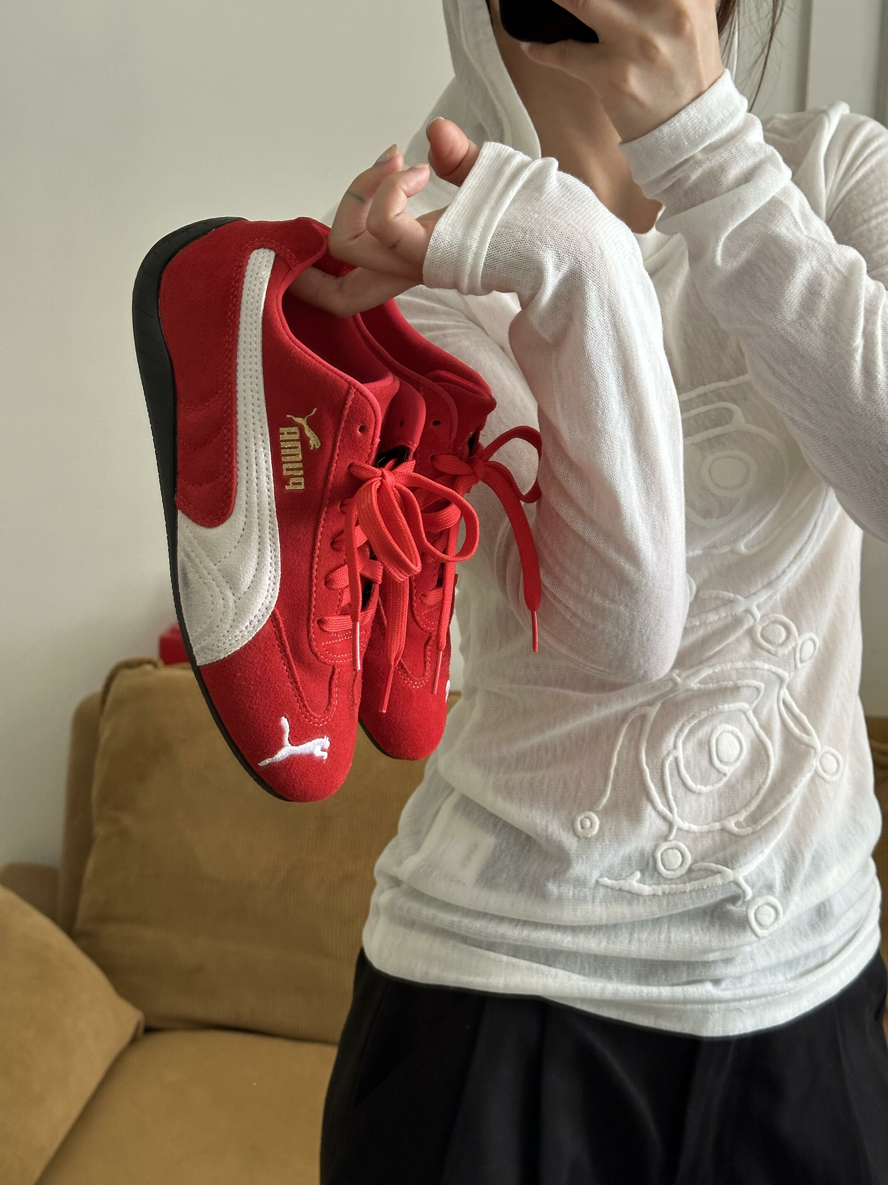 PUMA Speedcat OG 正紅色 紅白色 麂皮 復古 賽車鞋 薄底鞋 398846-02/預購