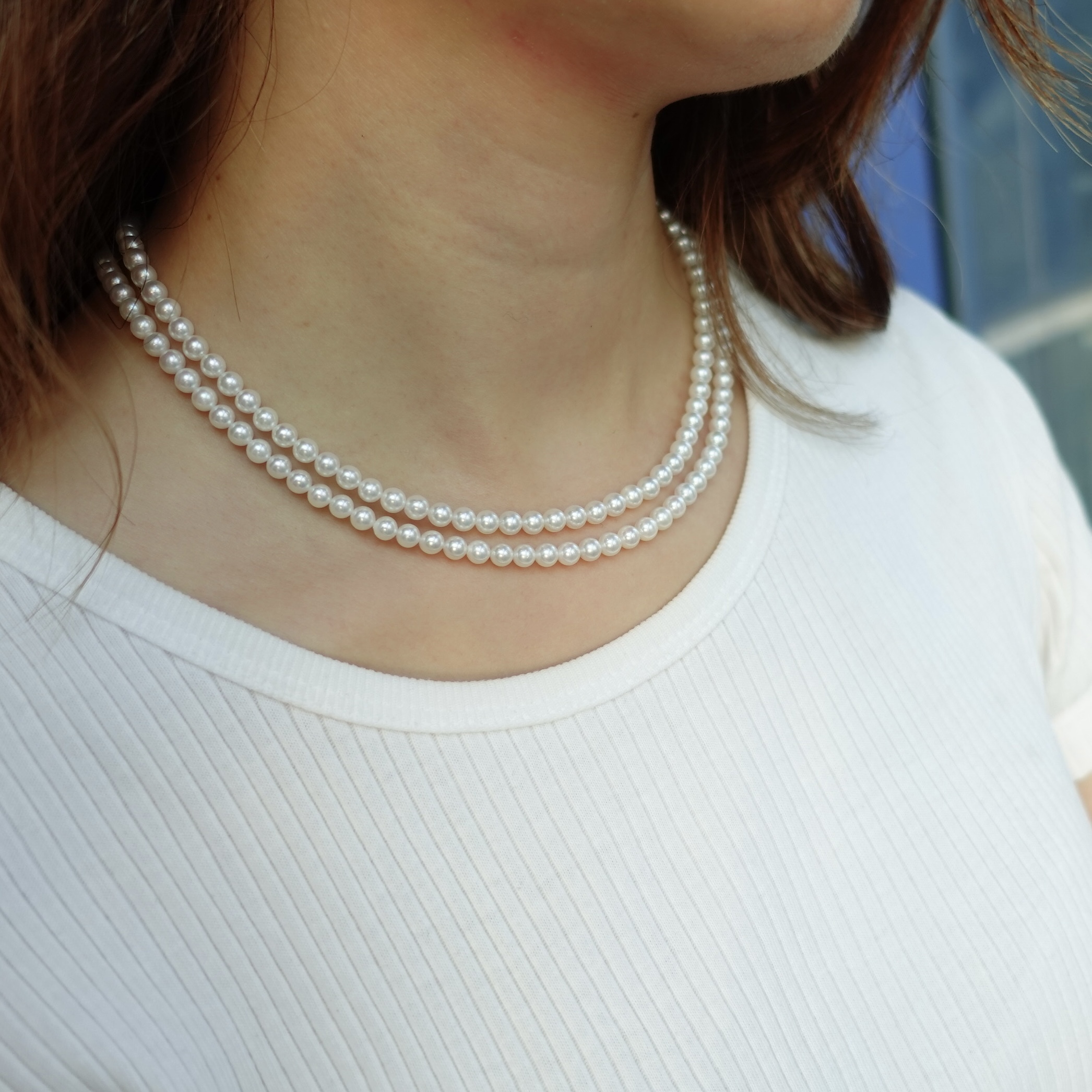 日本無調色Baby Akoya珍珠長項鍊 (80-120cm)