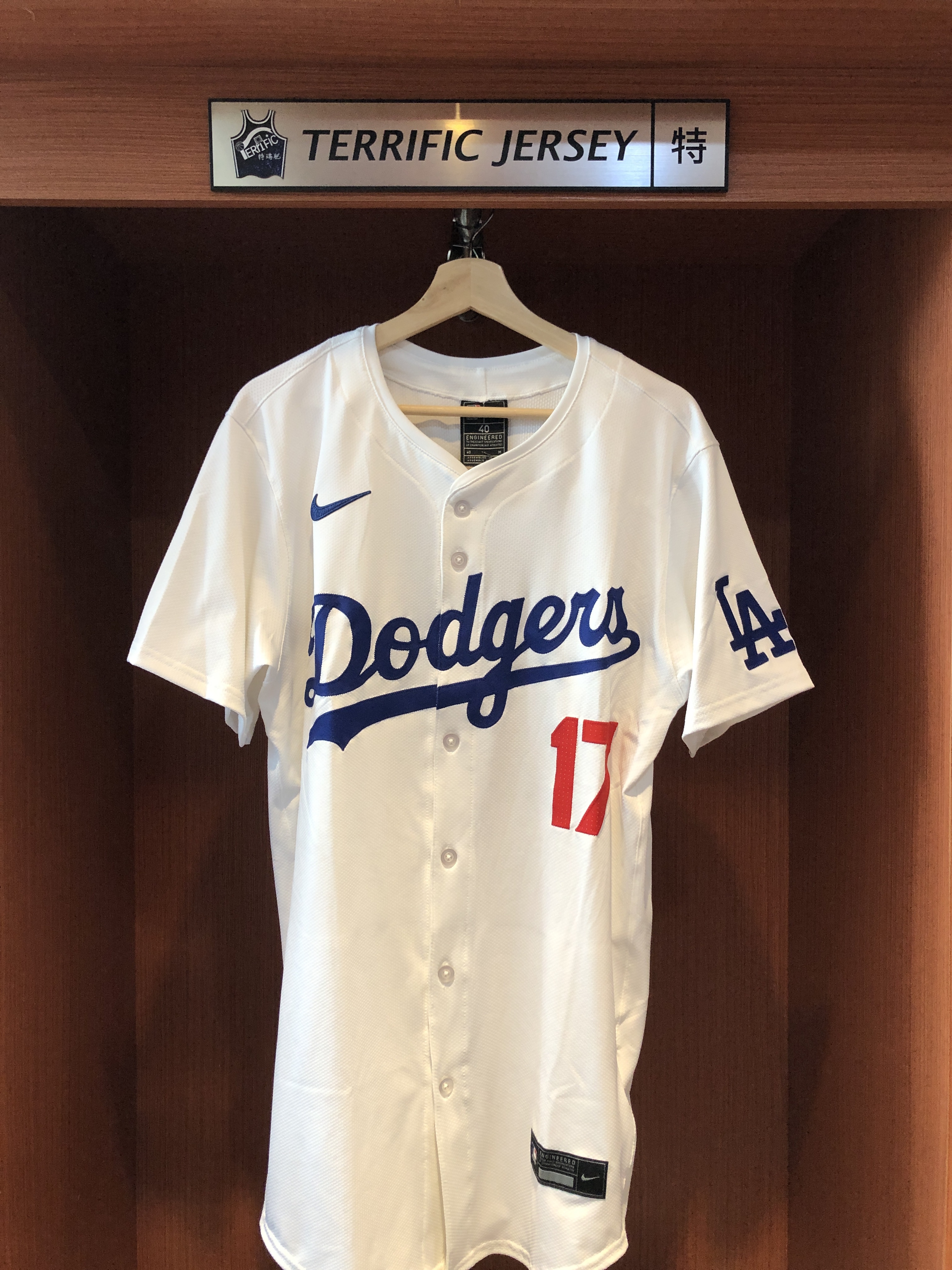 MLB球衣 Shohei Ohtani 洛杉磯道奇白 大谷翔平 Nike Elite Player Name Jersey 球員版 電繡 全新