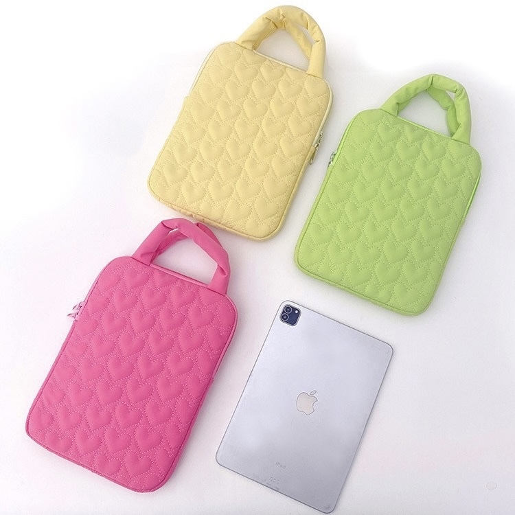 【客製】簡約愛心平板電腦包