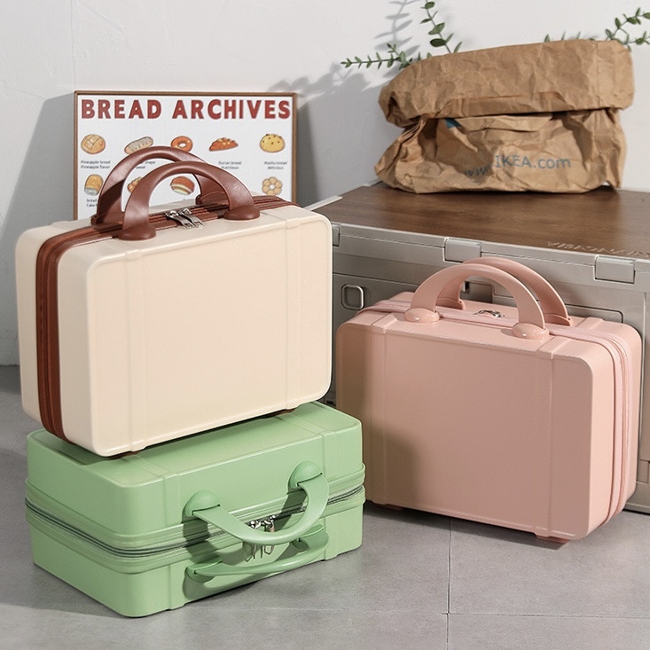 【客製】14吋高顏值復古手提行李箱