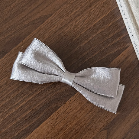 [2 FOR RM10] Sweet Cool Silver Bow Hair Clip
