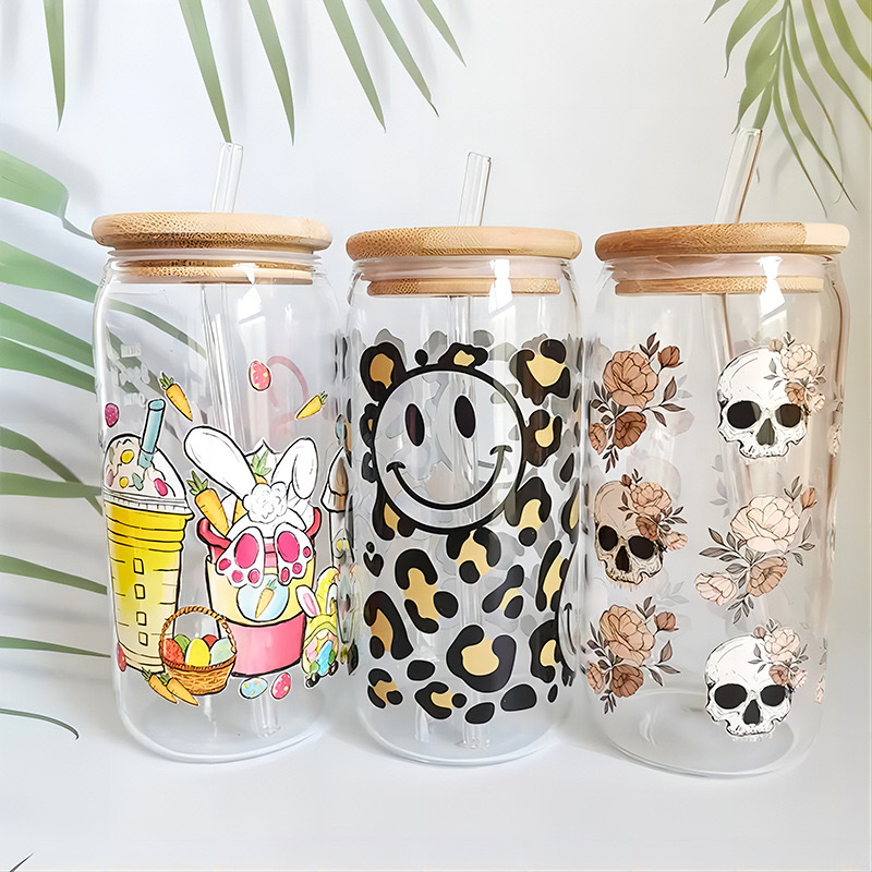 【客製】玻璃吸管杯加木蓋