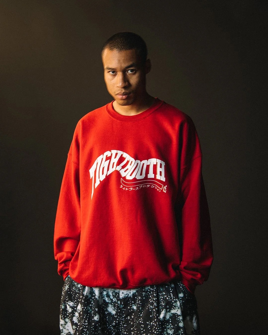 TIGHTBOOTH 24F/W ACID LOGO CREW SWEAT SHIRT