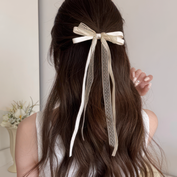 [3 FOR RM10] Sweet Ballet-Inspired Ribbon Hair Clip
