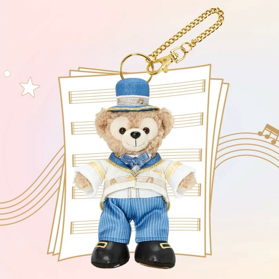 星夢旋律系列 達菲 Duffy 與好友們 達菲 Duffy 鑰匙圈 吊飾 -上海迪士尼樂園