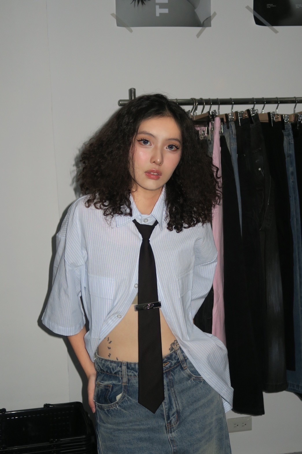 (GOAL) 8228 直條紋短袖襯衫 802 BLM