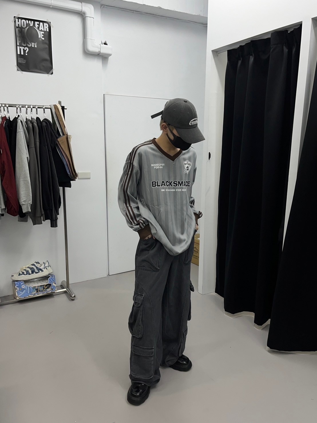 (GOAL) MADEGPSR BLA 足球 徽章 直條 長袖 T3859