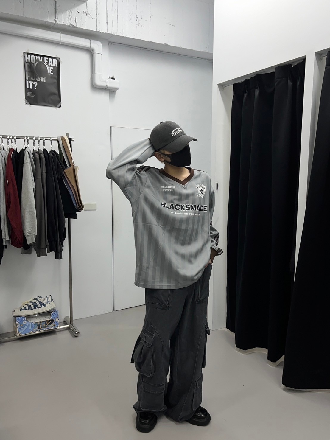 (GOAL) MADEGPSR BLA 足球 徽章 直條 長袖 T3859