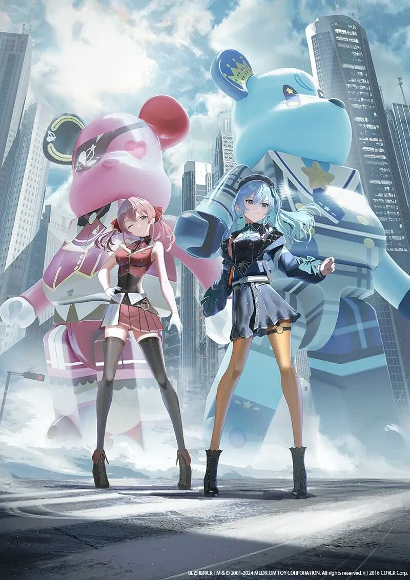 「官方代購」Hololive 星街すいせい/ 宝鐘マリン x BE@RBRICK 100% & 400%