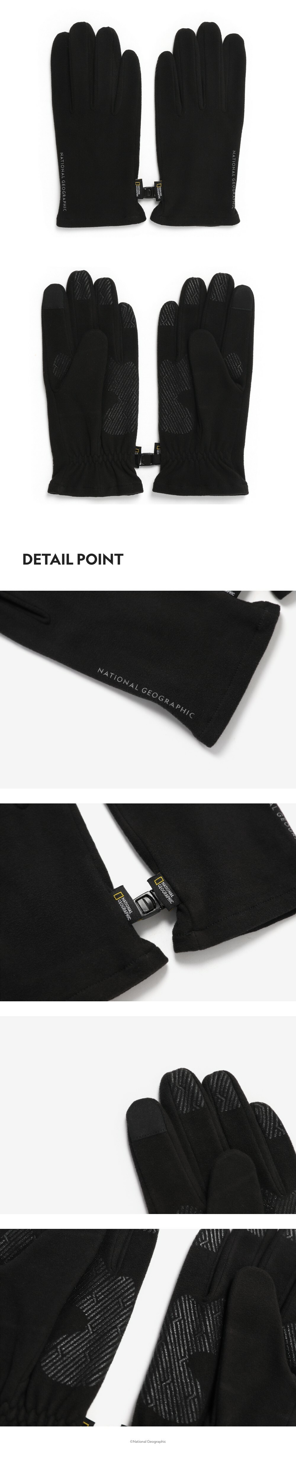 Heat Reflective Fleece Gloves BLACK BLACK