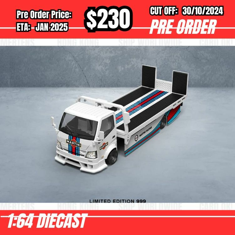 PO-$230 * Time Micro * 1:64 Custom Two Truck - Martini [OD22/10]
