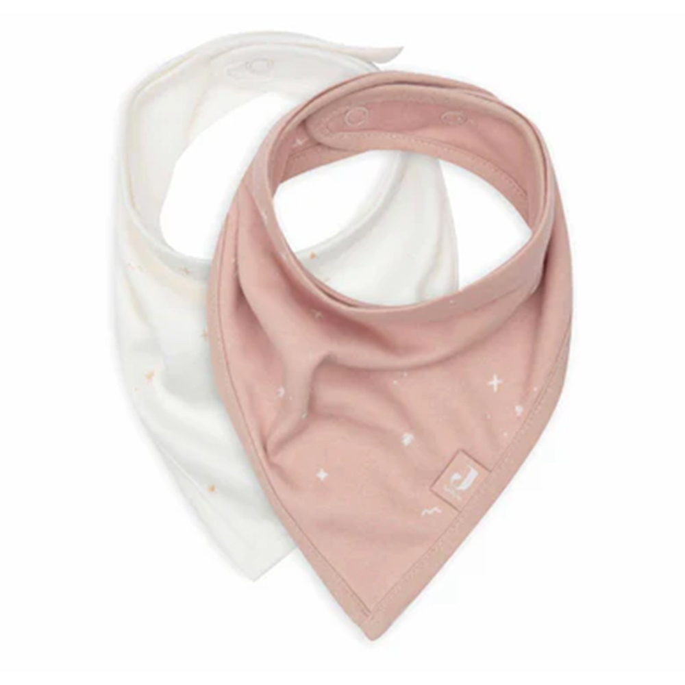 荷蘭Jollein 星星圍兜2入-Wild Rose