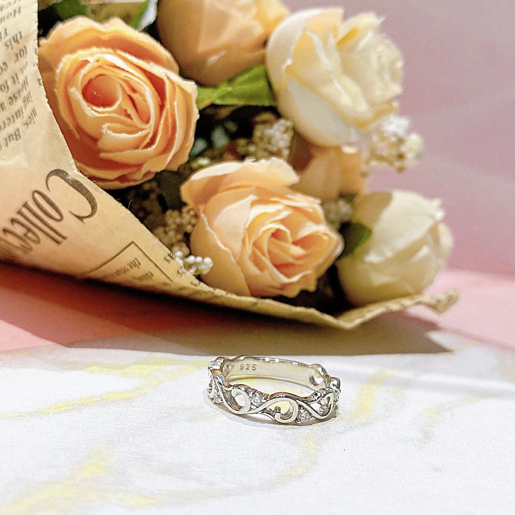 思念蔓延 純銀戒指