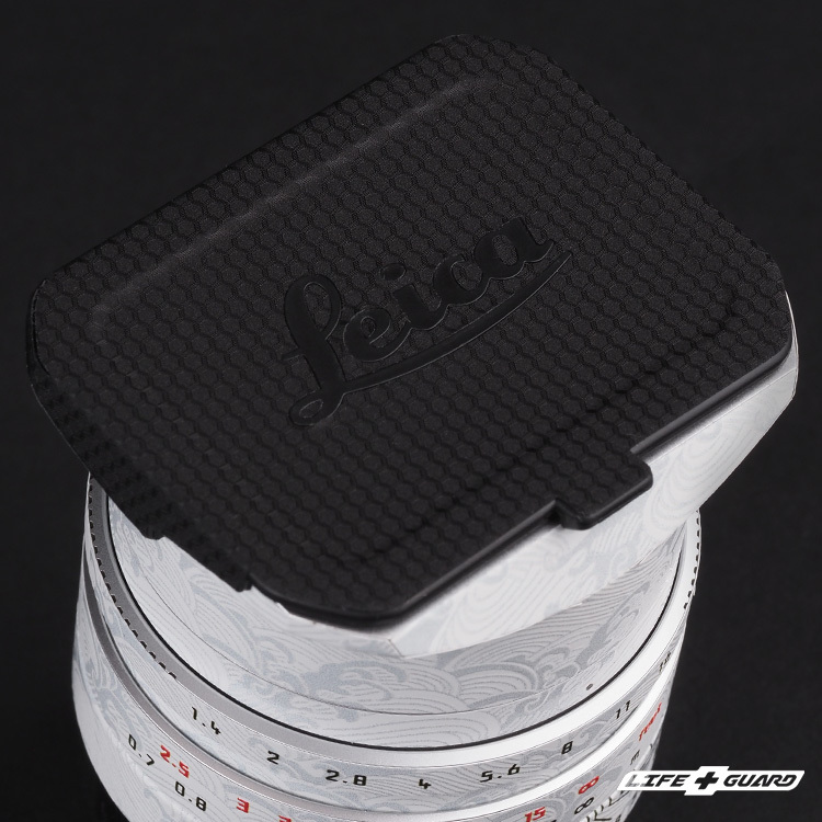 LIFE+GUARD 鏡頭貼膜安裝示意，適用 Leica SUMMILUX-M 35mm F1.4