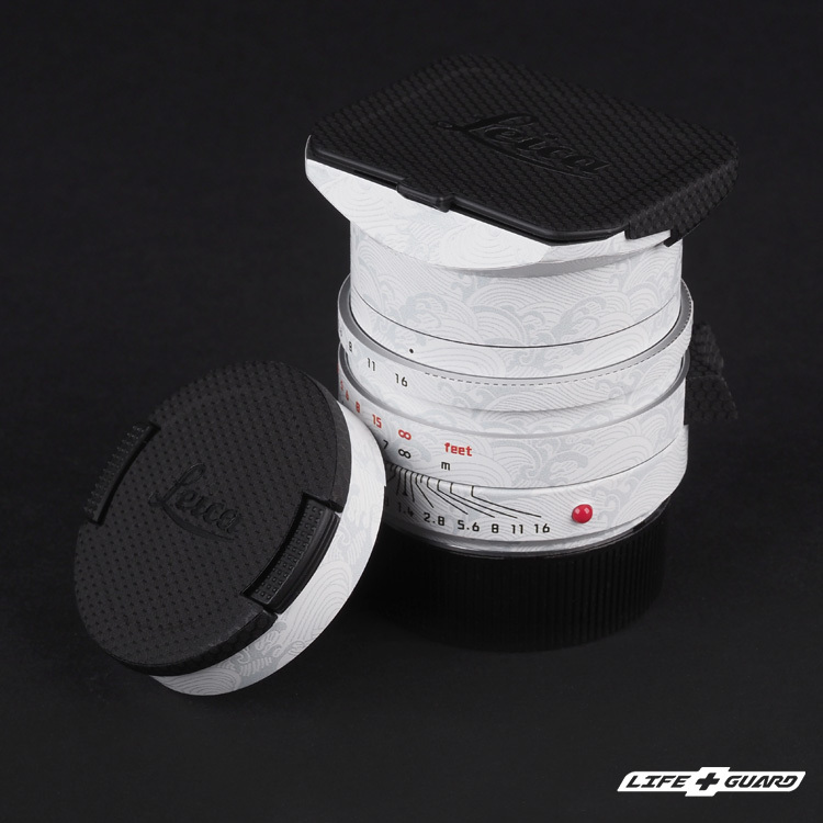 LIFE+GUARD 專用鏡頭貼膜｜白色海浪質感設計