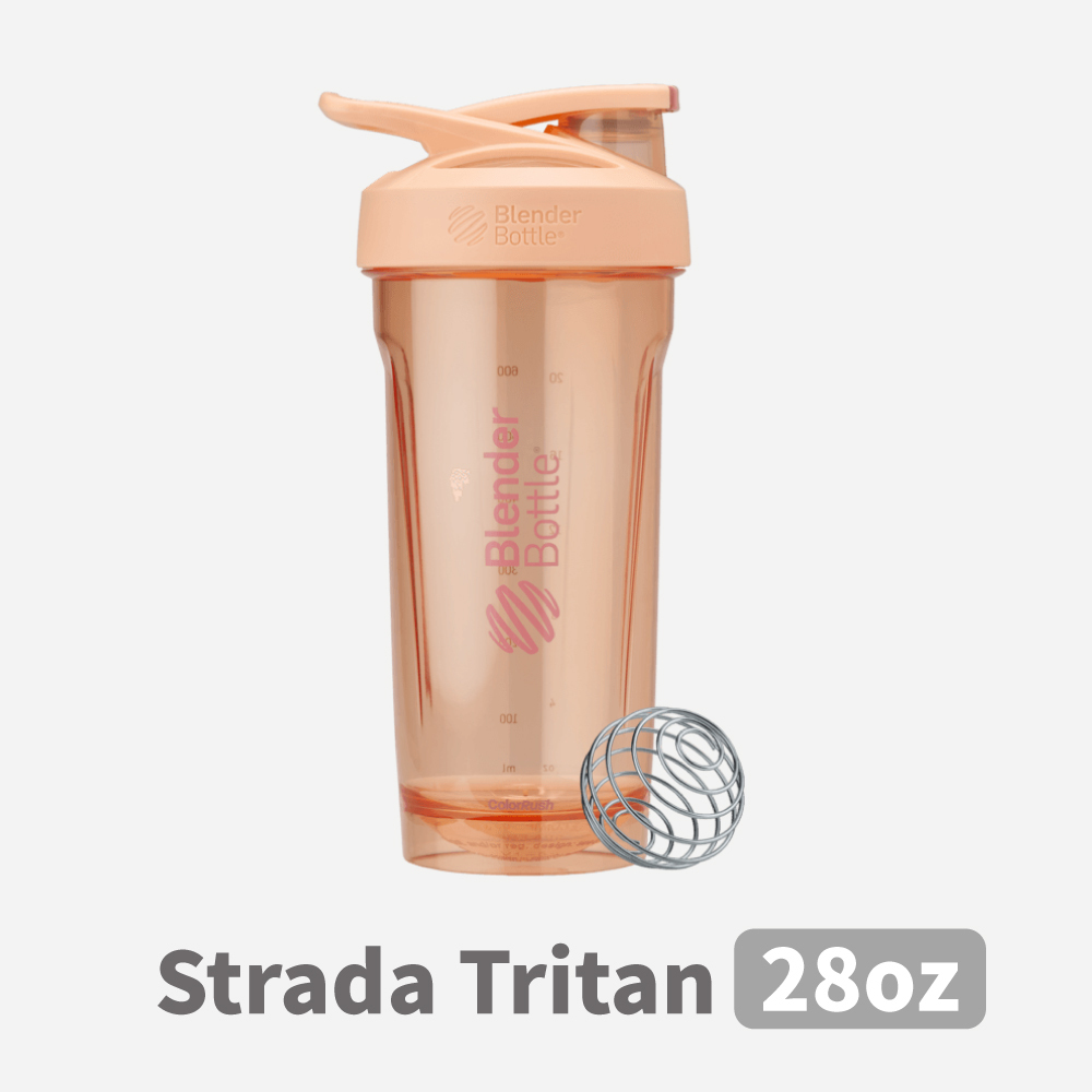 BlenderBottle® Strada Tritan｜28oz 搖搖杯｜初桃粉