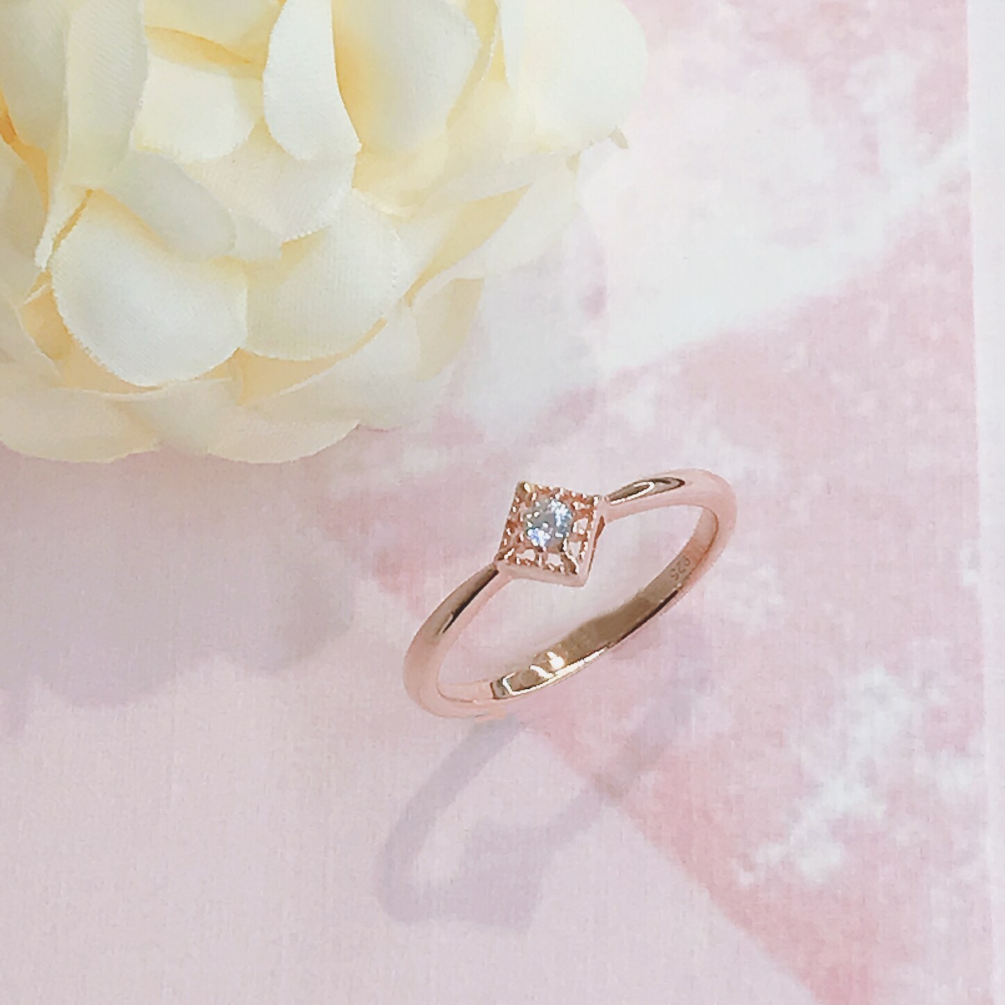 女王風範 純銀戒指