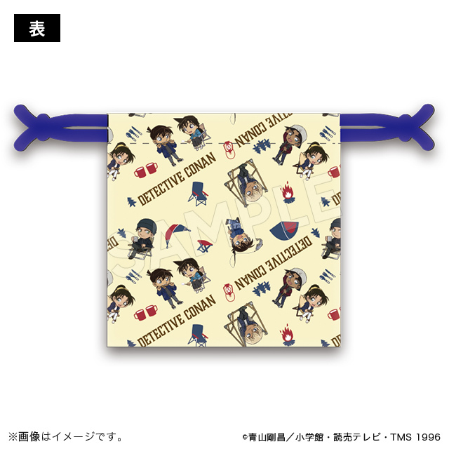 柯南日版豪華露營系列-Q版角色束口袋