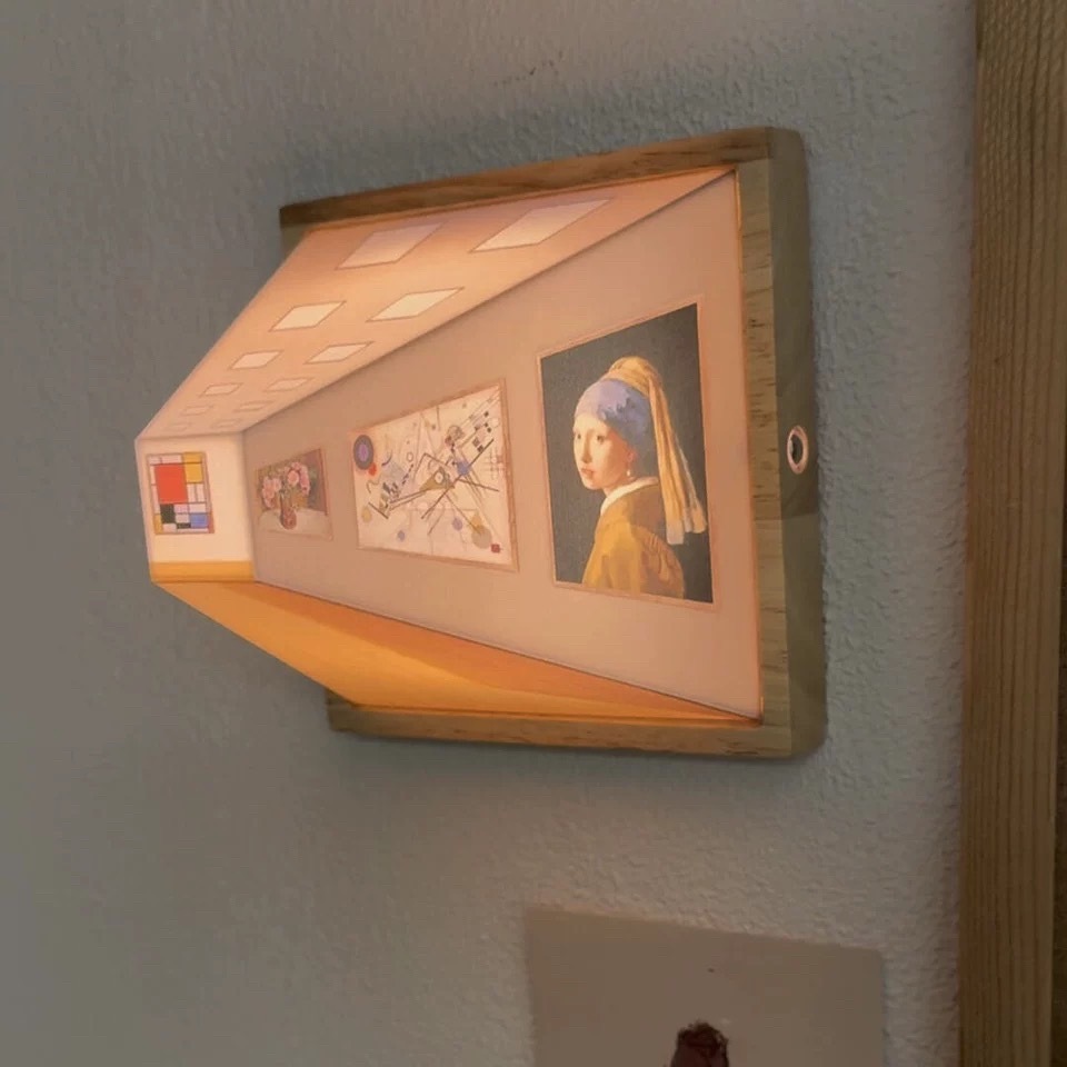 3D 錯覺畫廊夜燈（可調光）