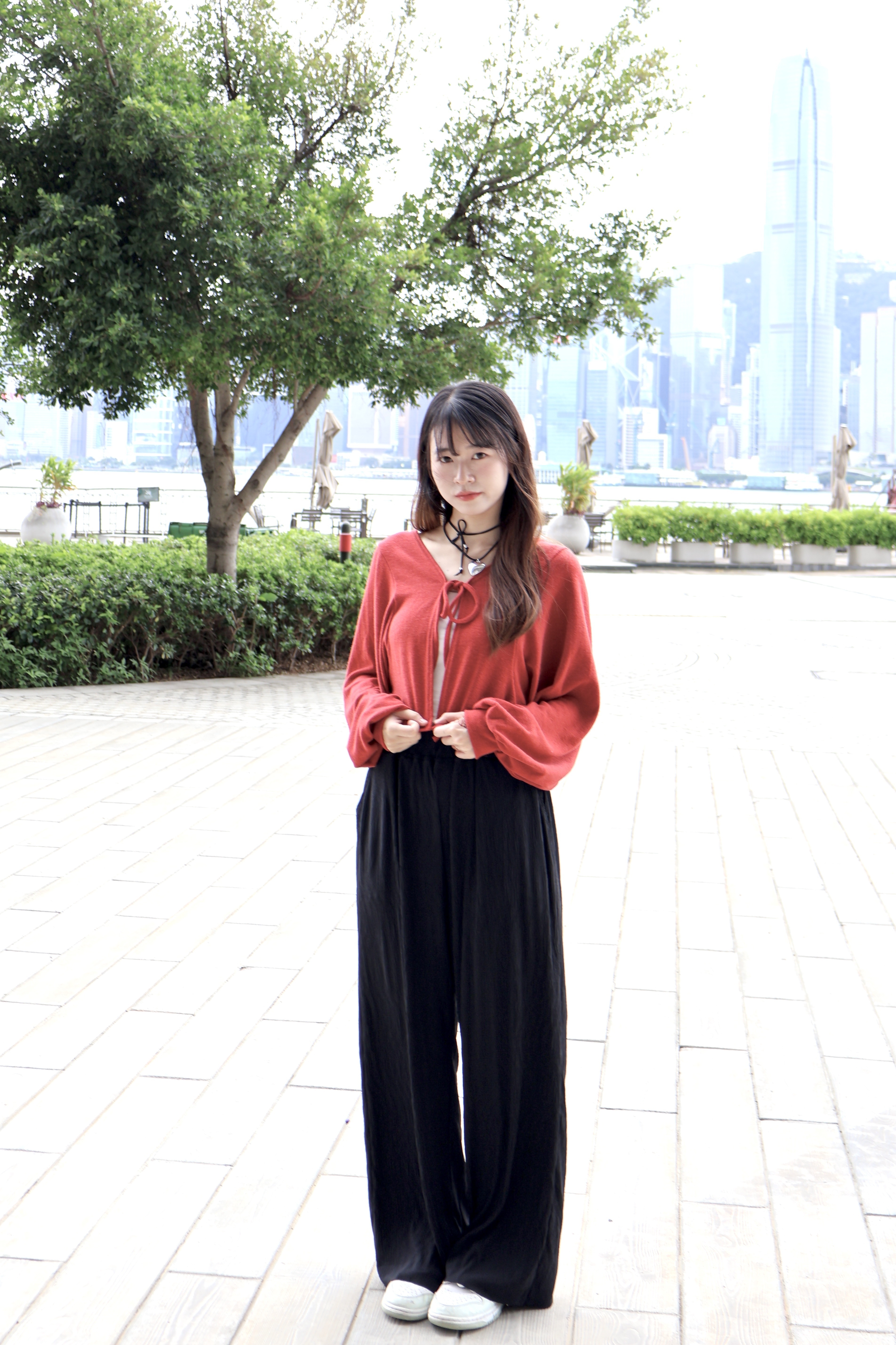 必入！綁繩蝙蝠袖短身外套