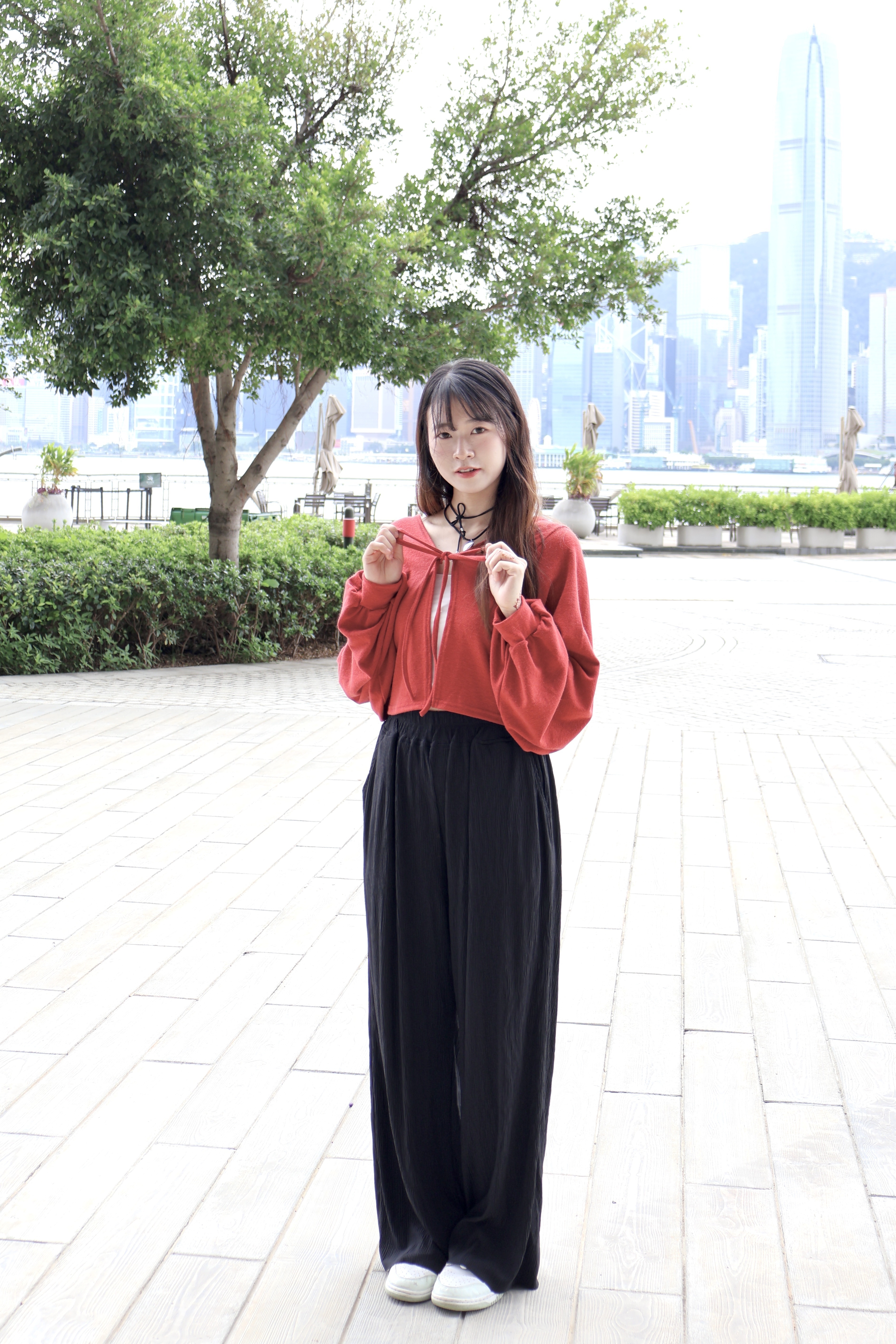 必入！綁繩蝙蝠袖短身外套