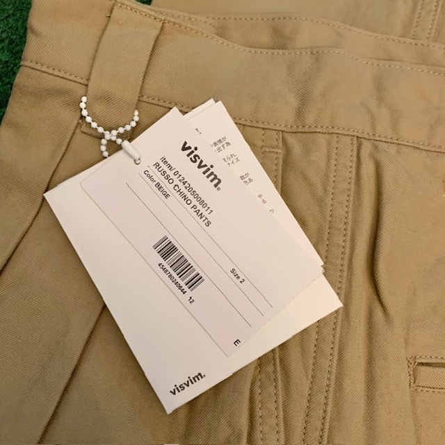 VISVIM RUSSO CHINO PANTS BEIGE size2新品 visvim Wide Chino Pants