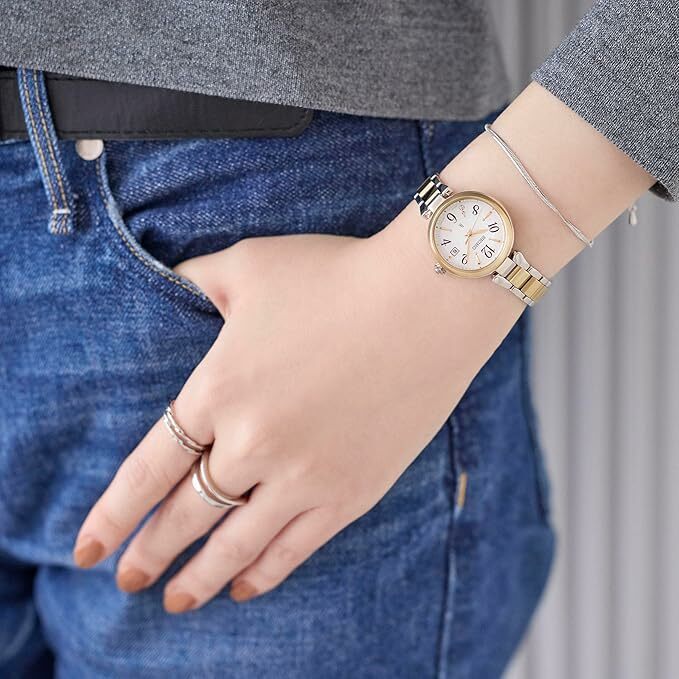 萬年鐘錶 - SEIKO  LUKIA 系列  幸福願望永恆鈦金屬太陽能電波女錶  SSQW086J / 1B32-0BK0K 錶徑 27.9MM