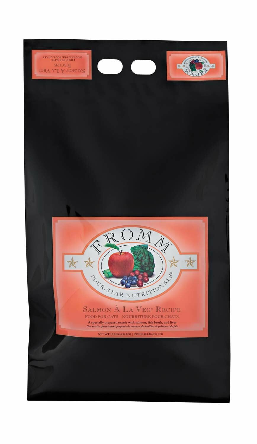 Fromm 三文魚蔬菜全貓糧 10LB [黑粉紅貓]