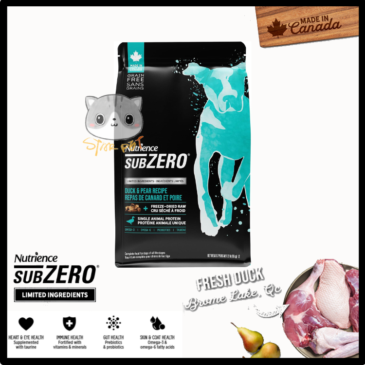Nutrience SUBZERO Limited Ingredients-Duck & Pear Dog Recipe 10kg (22lbs)