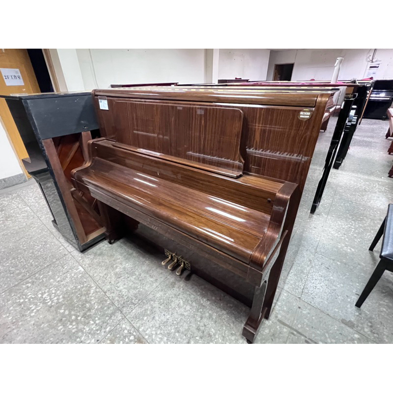超優選 卡哇依 河合 KAWAI KU80W 原木紋 高階款 大譜架 定弦鈕 演奏式 中古鋼琴 二手鋼琴 漢麟樂器