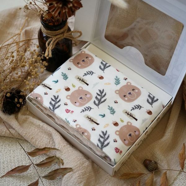 Hi Y.P store-枕巾-獨家設計款-森林棕熊