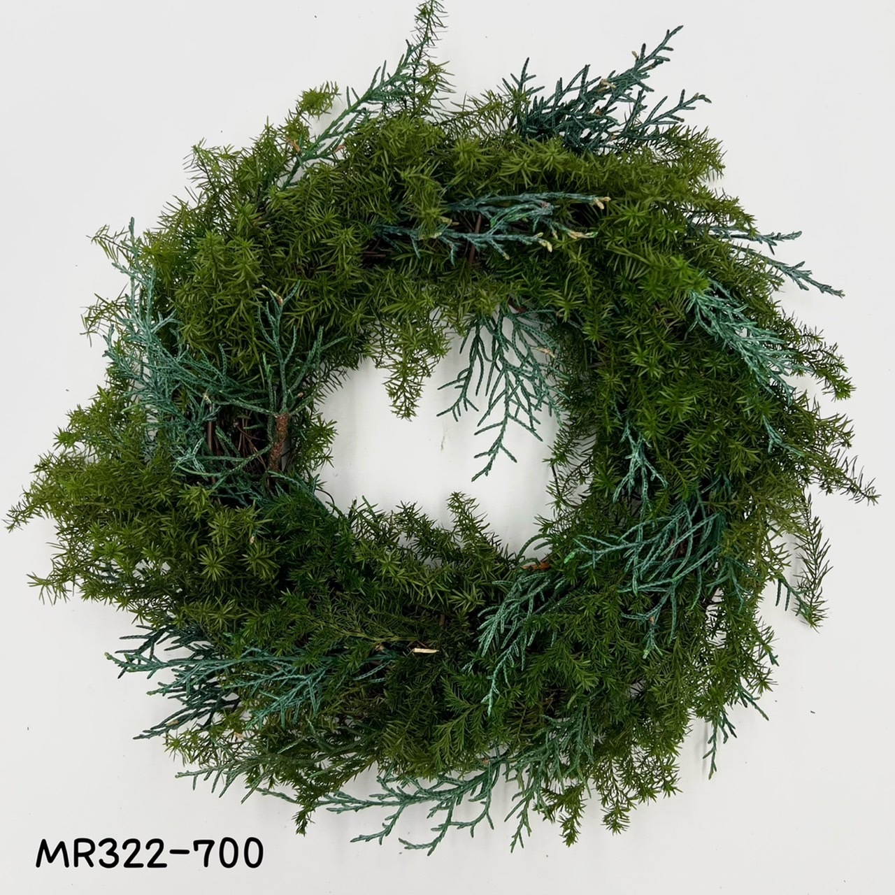 日本不凋雪松藍柏花圈(中)MR322-700