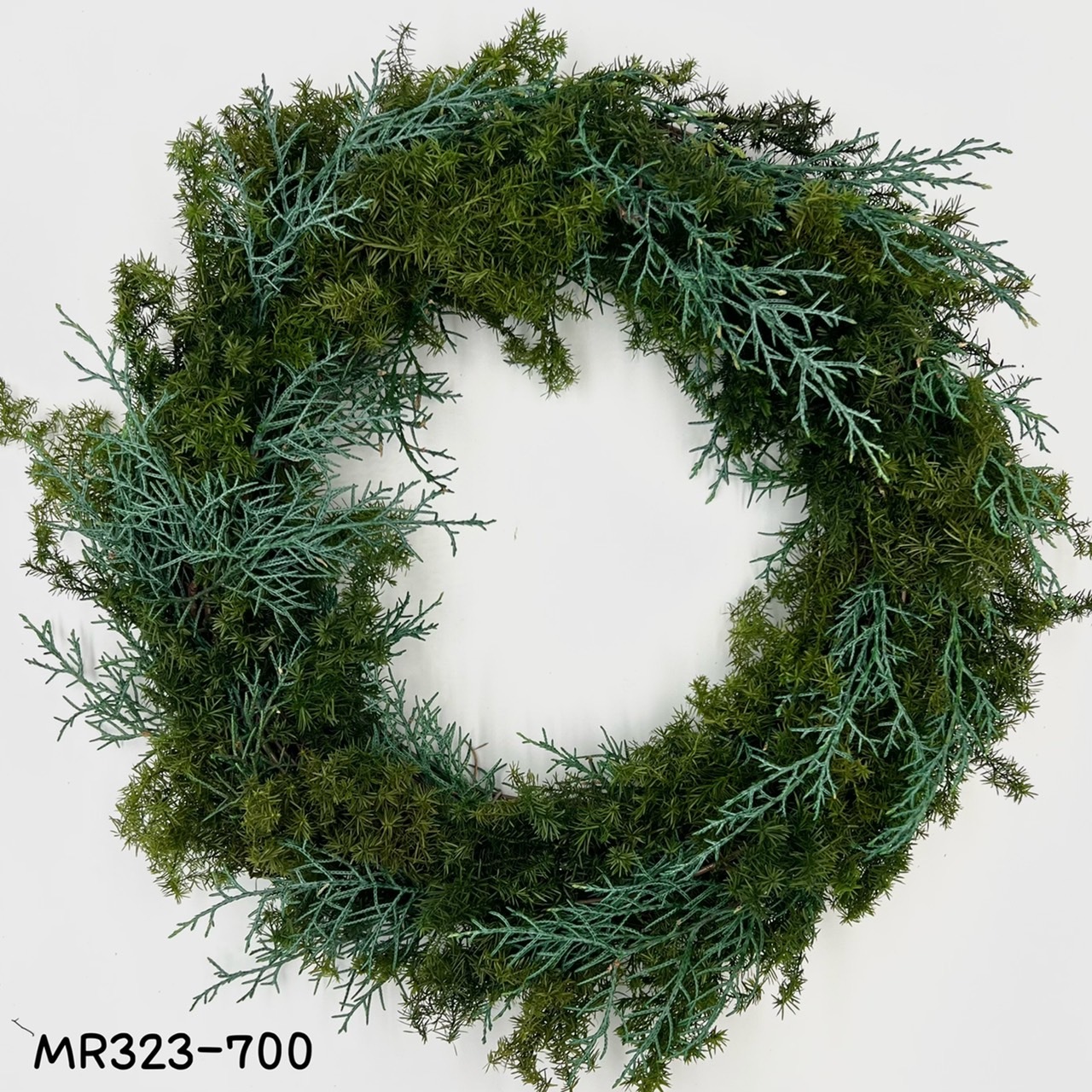 日本不凋雪松藍柏花圈(大)MR323-700