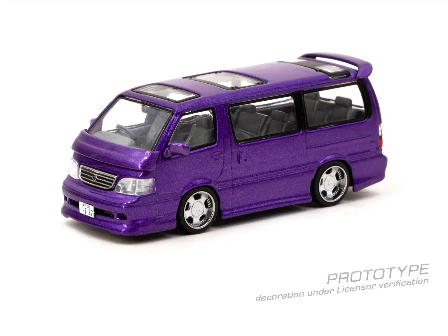 Tarmac Works 1/64 豐田 Toyota Hiace Wagon Custom Purple
