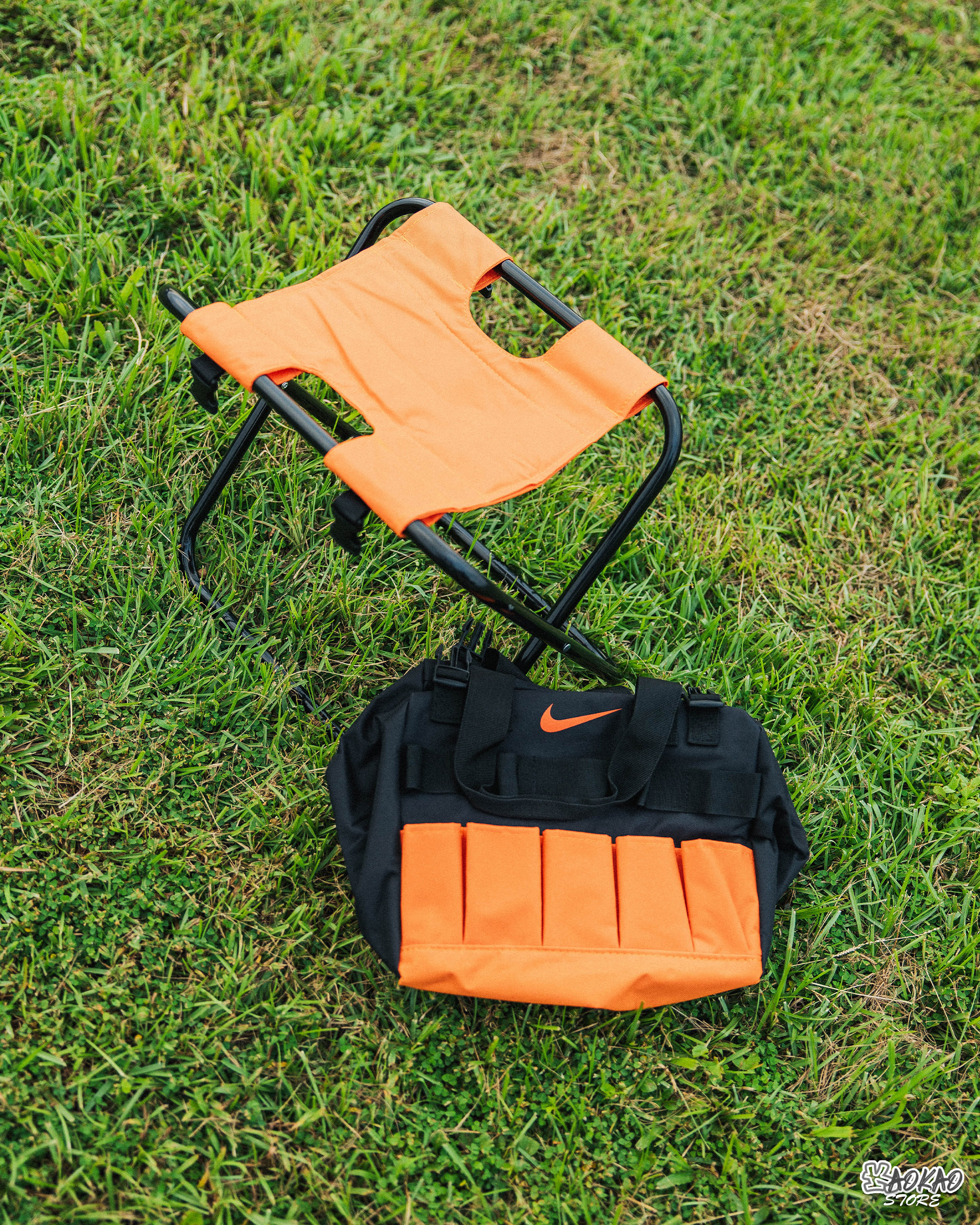 NIKE 海外會員限定 露營神器 折疊板凳 附工具袋